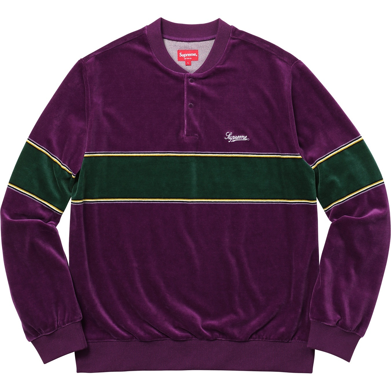 Velour Snap Henley view 3